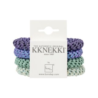 Kknekki Haargummi Bundle 4er Set mint lila grün Glitzer Bundle 59