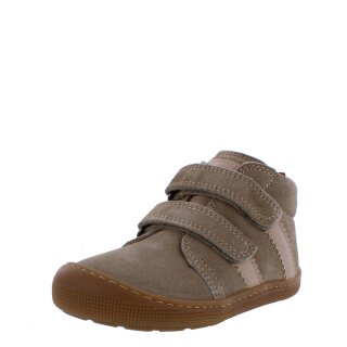 Koel Barfußschuhe Halbschuhe David Leder beige barefoot Klettverschluss