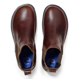 Birkenstock Boot Highwood Slip On braun chocolate Glattleder schmale Weite