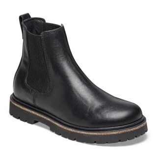 Birkenstock Boot Highwood Slip On schwarz black Glattleder schmale Weite