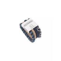 Kknekki Haargummi Bundle 4er Set blau gold gestreift...