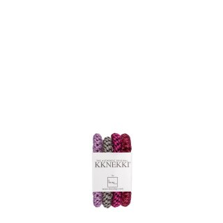 Kknekki Haargummi Bundle 4er Set vila bordeaux grau glitzer Flausch Bundle 34