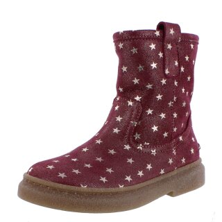 Ocra Winterstiefel Stiefel Holywood bordeaux Sternchen gefüttert Lammwolle