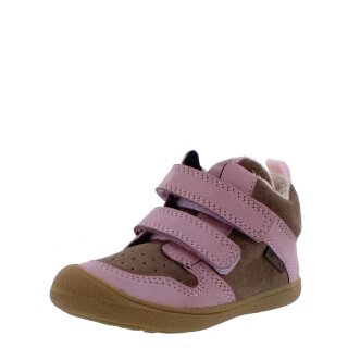 Vadolino Winterstiefel Minibounce Barfußschuhe rose rosa Weite medium Klett warm gefüttert