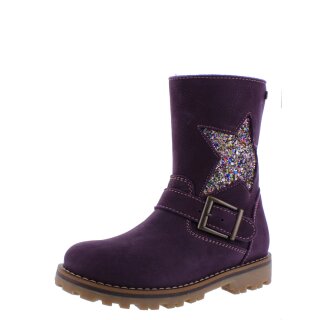 Micio Winterstiefel lila violet warm gefüttert Schurwolle