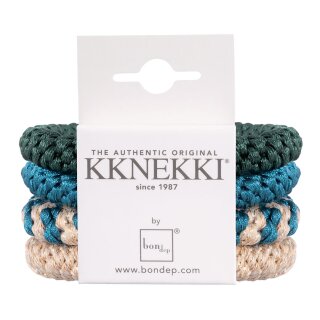 Kknekki Haargummi Bundle 4er Set Beige, gold, petrol, grünBundle 54
