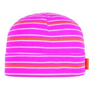 Döll Jersey Mütze Topfmütze pink orange weiss gestreift Color 2064