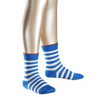 Falke Socken Double Stripe blau weiß