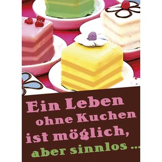 Moses Verlag Magnet Ein Leben ohne Kuchen..
