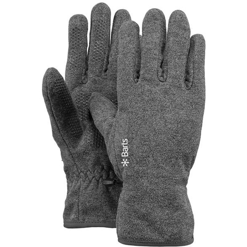 Barts Fleece Gloves Fingerhandschuhe heather grey grau