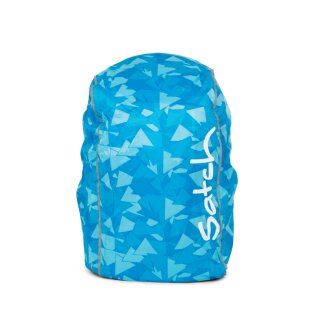 Satch Regenhülle Regencape blau blue Ecken
