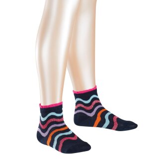 Falke Socken Wave Stripe marine gestreift