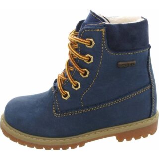 Däumling Winterstiefel Denver jeans blau warm gefüttert Weite schmal