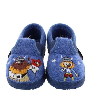 Giesswein Hausschuhe Tübingen capriblau blau warm Schurwolle