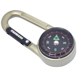 Munkees Karabiner-Kompass mit Thermometer